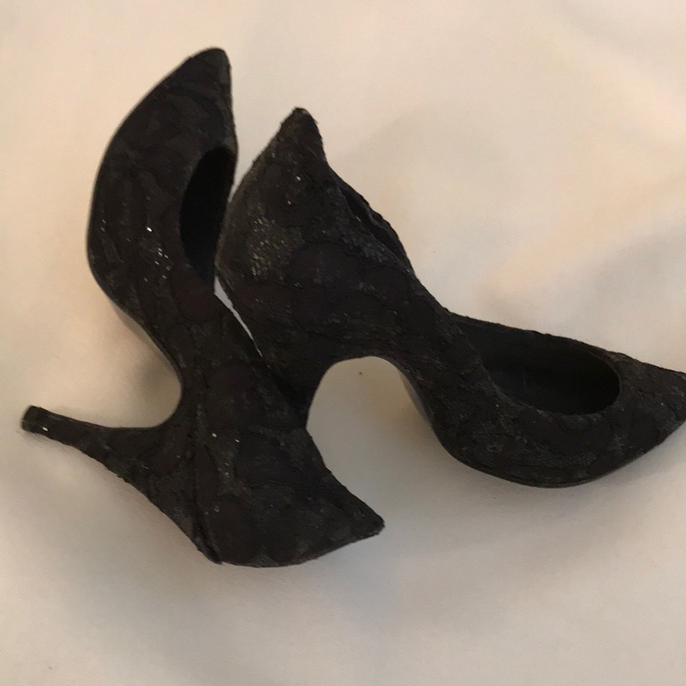 Lace high heels